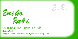 eniko rabi business card